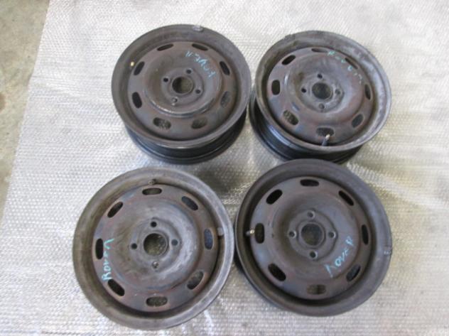 SET 4 CERCHI IN FERRO DA 14 POLLICI 4 FORI 5JX14H2 ET45 ROVER 200 1.4 B 76KW 5M 5P (1999) RICAMBIO USATO 1385 RRC108190