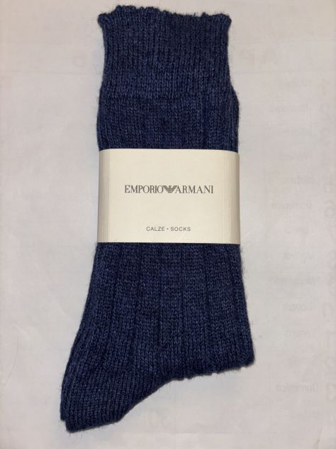 CALZE NUOVE IN LANA DA UOMO FIRMATE ORIGINALI EMPORIO ARMANI,MADE IN ITALY - Foto 5
