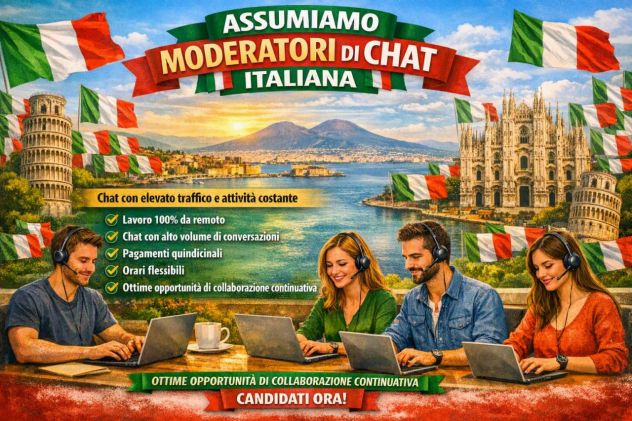 NMS – CERCASI OPERATORI CHAT DA REMOTO