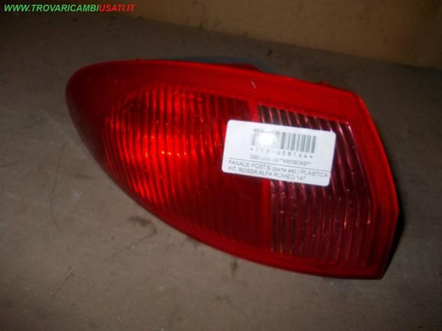 FANALE POST.S.(parte est.) PLASTICA INT. ROSSA ALFA ROMEO 147 (937-W8)  Parti elettriche  Fanaleria  Fanali  Fanale post. sx. ALFA ROMEO - 147 - 01-08