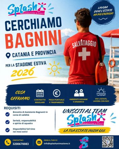 RICERCA BAGNINI ASSUNZIONE IMMEDIATA