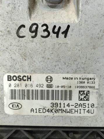 CENTRALINA MOTORE KIA Cee'd 1° Serie 39114-2A510 0281016492 D4FB diesel 1582 (0612) - Foto 2