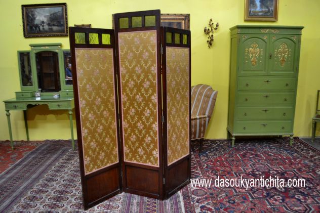 Antico paravento stile Liberty primi del 900 - Foto 7