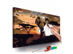 Quadro Fai Da Te 80x40 Cm. Elefante N.1 ARREDALACASA Spedizione Gratis