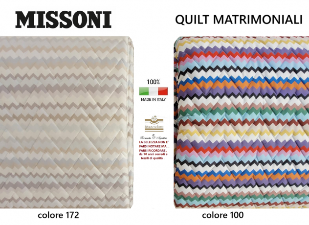 Quilt copriletto Missoni matrimoniale 2 varianti - Foto 9