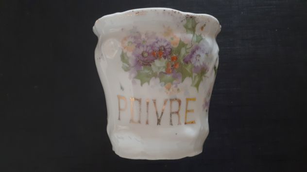vaso porta pepe spezie vasetto porcellana anni 70 vintage cucina arredamento