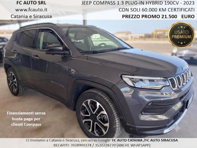 Jeep Compass 1.3 190CV PHEV AUTOMATICA - UNI PROP - PARI AL NUOVO