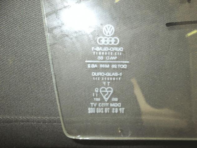 433845116 VETRO FISSO PORTA ANTERIORE DESTRO CHIARO DURO GLAS AUDI 100 1.9 B (FINO AL 1979) RICAMBIO NUOVO - Foto 2