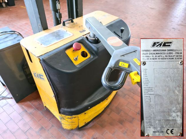 CARRELLO ELEVATORE GUIDA A TIMONE USATO - Foto 2