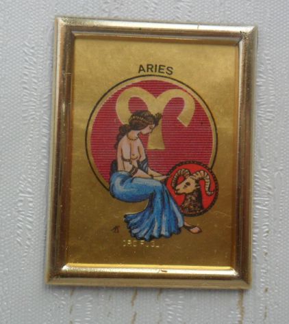 PICCOLO QUADRETTO CON CROMOLITOGRAFIA D'ARTE SU FOGLIA 23 KARATI - - Foto 4