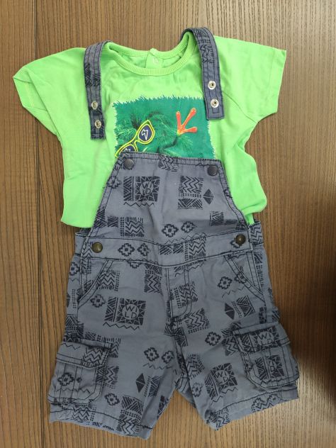 Prenatal salopette bimbo 9-12 mesi (t-shirt non disponibile)