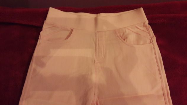 Pantalone elasticizzato bianco Donna Tg S 42 - NUOVO - Foto 2