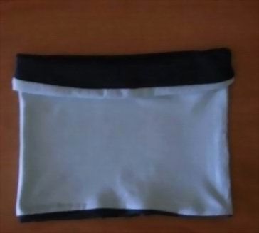 TOP REVERSIBILE *2 COLORI* TESSUTO A DOPPIO STRATO