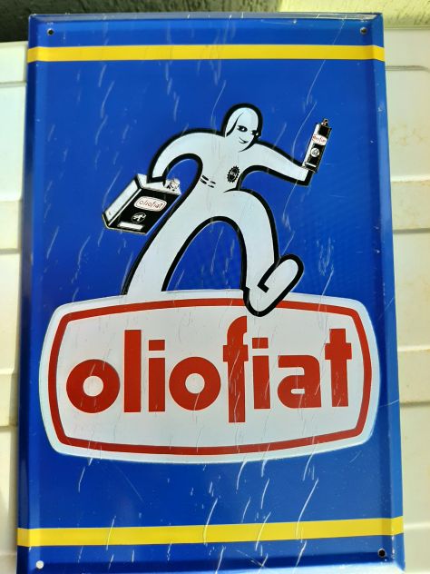 OLIO FIAT TARGA IN RILIEVO - Foto 5