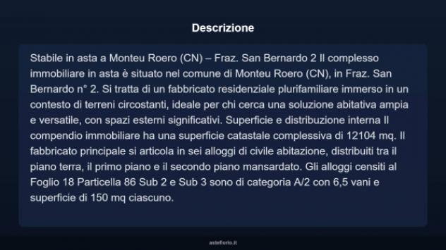 Immobile in asta di 12104 m² in vendita a Monteu Roero - Foto 7