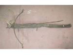 Balestra decorativa, in legno e metallo