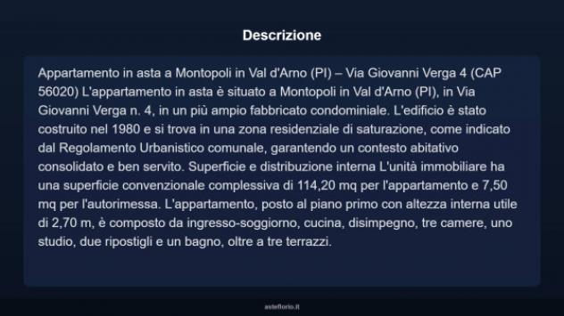 Immobile in asta di 114 m², box auto in vendita a Montopoli in Val d'Arno - Foto 3