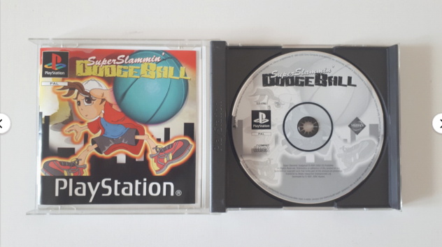 super slammin dodgeball ps1 video gioco game playstation ps 1 x pal disco nuovo - Foto 4