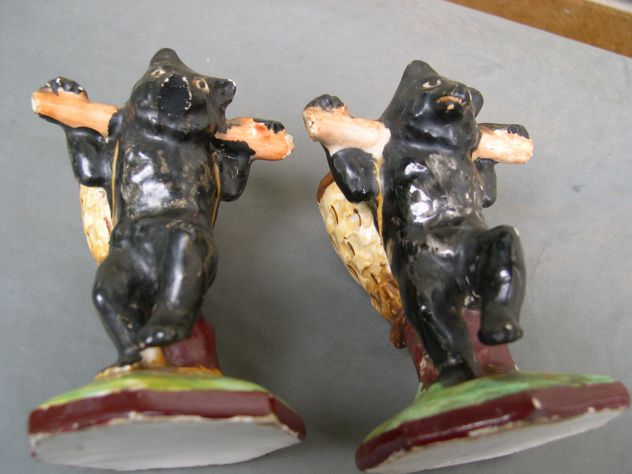 ceramica antica porta sale pepe, orsetti, oggetti antichi, collezione - Foto 5