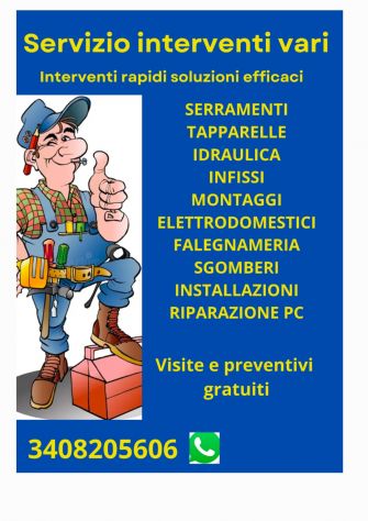 RIPARAZIONI,  INTERVENTI. VARIE