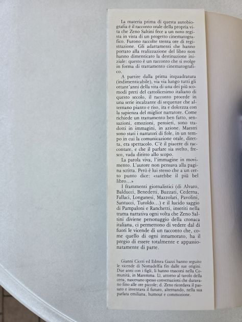 Libro "Zeno - un'intervista, una vita", autobiografia di don Zeno Santini - Foto 2