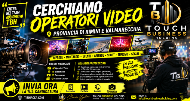 🎥 OPERATORI VIDEO – RIMINI E VALMARECCHIA - Foto 4