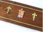 MARINA MILITARE Porta CALENDARIO IDEA REGALO LEGNO MASSELLO ARALDICO METALLO ITA