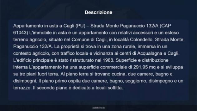 Immobile in asta di 291 m² con più di 5 locali in vendita a Cagli - Foto 9