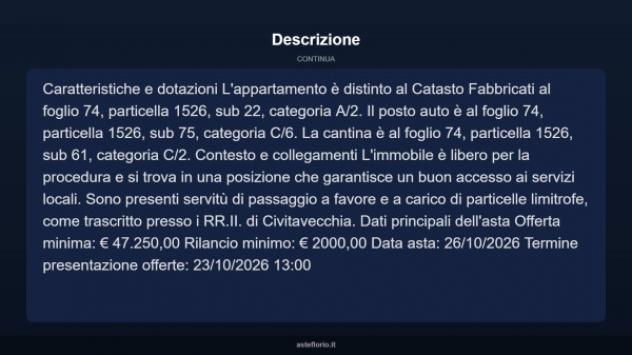 Immobile in asta di 38 m² in vendita a Tarquinia - Foto 12