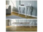 Consolle diventa tavolo allungabile shabby chic con spedizione