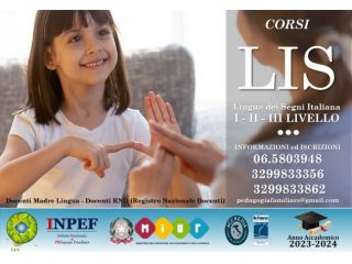 Corso LIS Professionale I, II e III Livello