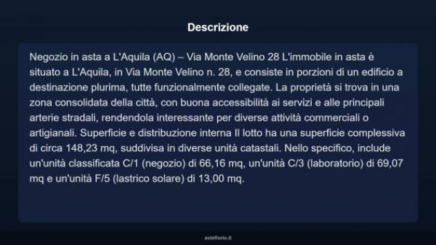 Immobile in asta di 66 m² in vendita a L'Aquila - Foto 4