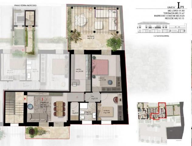 Appartamento in vendita a Cascina 82 mq Rif: 1215263