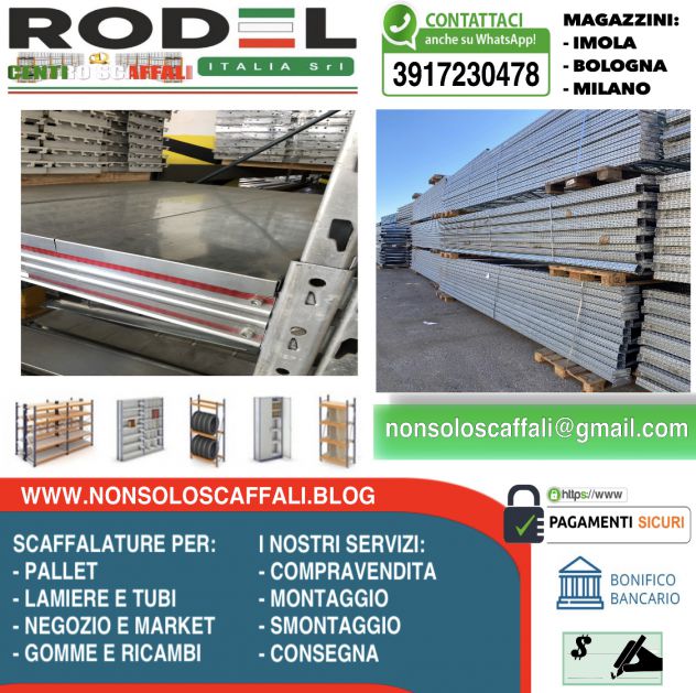 scaffali usati porta pallet