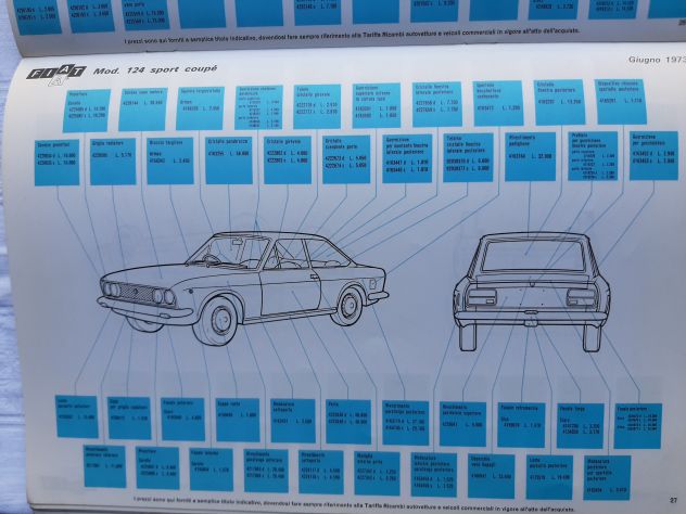 FIAT RICAMBI ORIGINALI PARTI ESTERNE DI CARROZZERIA 3 PEZZI  ORIGINALI - Foto 6