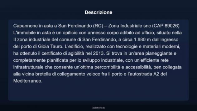 Immobile in asta di 873 m² in vendita a San Ferdinando - Foto 4
