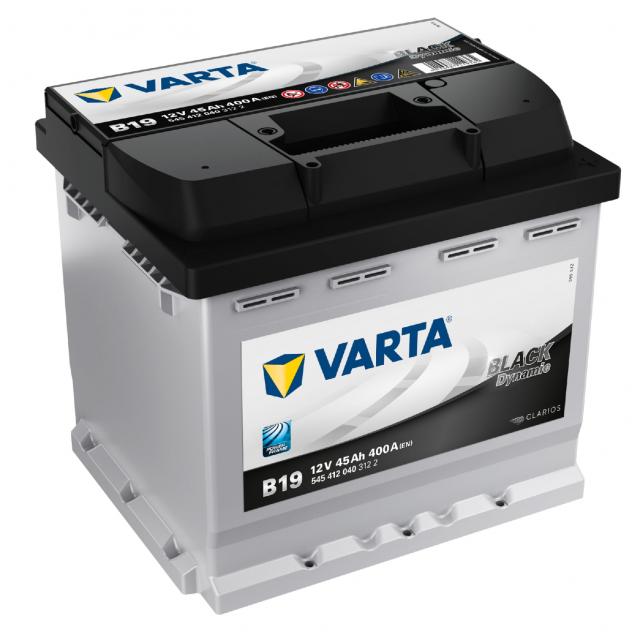 Batteria Auto Varta Black 45Ah 400A 12V B19