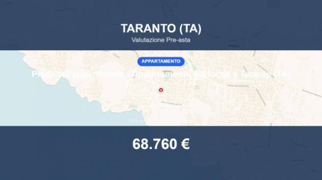 Immobile in asta di 103 m² con più di 5 locali in vendita a Taranto