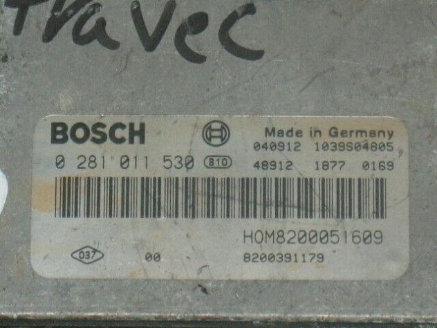 0281011530 ECU Renault trafic II 1.9dci opel VIVARO 0281011530 HOM8200051609 - Foto 2