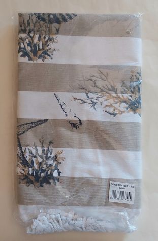 Telo mare Le Fouta 100% Cotone Stella Maris Tinto Filo Cotone Jolie Firenze nuov - Foto 2