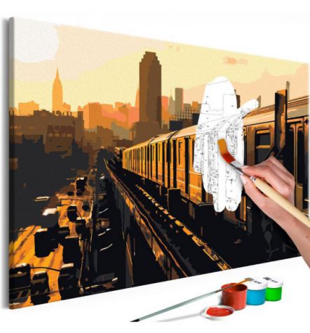Quadro Fai Da Te 60x40 Cm. New York N.2 ARREDALACASA Spedizione Gratis