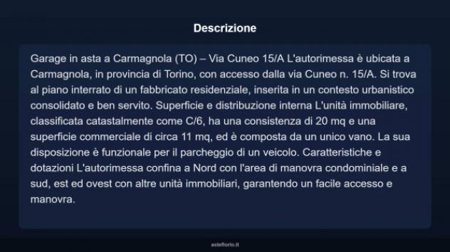 Immobile in asta di 20 m² in vendita a Carmagnola - Foto 3
