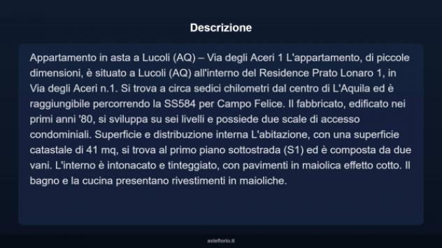 Immobile in asta di 41 m² in vendita a Lucoli - Foto 4