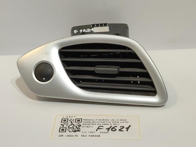 BOCCHETTA ARIA CRUSCOTTO SX RENAULT Scenic X MOD K9K836 (09)