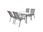 Set da giardino 1 tavolo 6 sedie alluminio Hecht Sofia