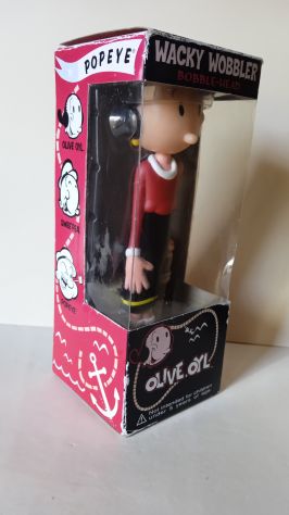Olivia Olive Oyle Wacky Wobbler Bobble Head Braccio di Ferro - Foto 3