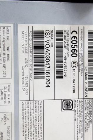 31421873 AUTORADIO CON SISTEMA DI NAVIGAZIONE SATELLITARE VOLVO V40 2.0 110KW 5P D AUT (2014) RICAMBIO USATO - Foto 4
