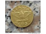 5 CENTESIMI IMPERO DEL 1942 DEL REGNO D'ITALIA - DIFETTO E COLOR ORO -