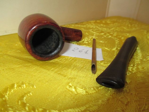 Pipa LORD BRUMMEL Briar 1920 , bocchino floc in ebanite originale. rodata - Foto 3