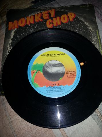 VINILE 45 GIRI,IN OTTIME CONDIZIONI,COMPLETO,RARISSIMO:DAN-I"MONKEY CHOP"1°STAMP - Foto 2